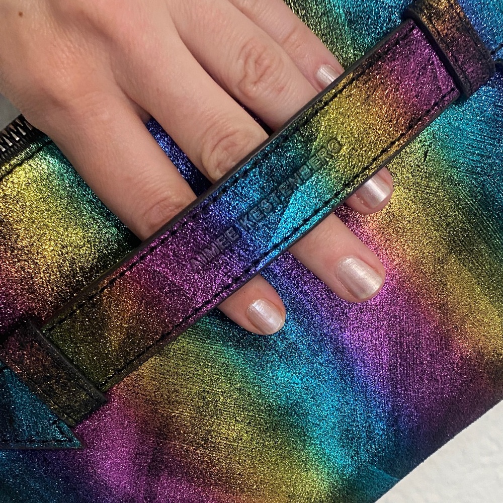 Aimee Kestenberg Iridescent Clutch with Wristlet - Picture 6 of 11